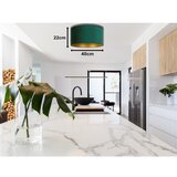  duolla - plafonska lampa roller 1xE27/15W/230V prečnik 40 cm tamno zelena/zlatna | Eponuda.com