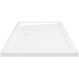 vidaXL Podloga za tuširanje s točkicama bijela 90 x 70 x 4 cm ABS | shoptok.hr