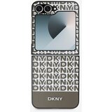 Dkny PU Leather Repeat Pattern Bottom Stripe Zadní Kryt pro Samsung Galaxy Z Flip 6 Brown Ovitek za telefon Vijolična | Shoptok.si