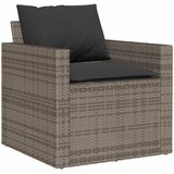  4-dijelni set vrtnih sofa od poliratana s jastucima sivi | shoptok.hr