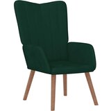  Stolica za opuštanje tamnozelena baršunasta | shoptok.hr