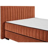 MID.YOU POSTELJA Z VZMETNICO 160 cm x 200 cm , tekstil, leseni material barve konjaka | Shoptok.si