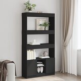 vidaXL Visoka komoda crna 92 x 33 x 180 cm od konstruiranog drva Cijene