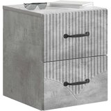  Noćni ormarić za montažu na zid Betonska siva 34,5 x 33 x 40 cm | shoptok.hr