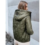 DStreet Women's quilted autumn jacket LOVE YOU green cene