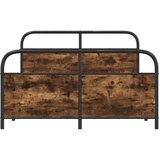 vidaXL Metalni okvir kreveta bez madraca boja hrasta 140x190 cm | shoptok.hr