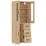  Visoka komoda hrasta sonome 69,5x34x180cm od konstruiranog drva Slike