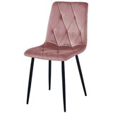 Libra stolica - ružičasti baršun / crne noge x 2 | shoptok.hr