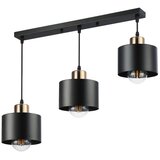  visilica na lanku 3xE27/35W/230V crna/zlatna | Eponuda.com