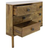 Light & Living Rjava nizka komoda iz masivnega lesa 114x80 cm Espita – | Shoptok.si