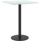 Stolna ploča bijela 30x30 cm 6 mm staklena s mramornim uzorkom | shoptok.hr