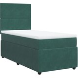 vidaXL spring krevet s madracem tamnozeleni 90x200 cm baršunasti | shoptok.hr