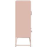 vidaXL Visoka komoda ružičasta 100,5x39x107 cm od čelika | shoptok.hr