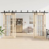 Pribor za klizna vrata 400 cm čelični crni | Eponuda.com
