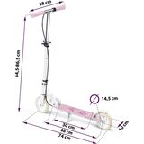 Ricokids romobil za djecu Kodi, PU kotači, rozi | shoptok.hr