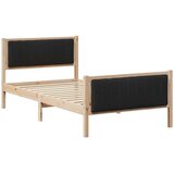  Okvir kreveta Smeđa i crna 100 x 200 cm Masivna borovina | shoptok.hr