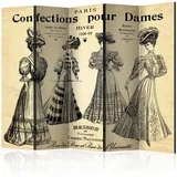 Paravan Confections Pour Dames I, 5-Delni, Dvostranski