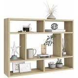 Zidna polica boja hrasta 75 x 16 x 55 cm konstruirano drvo | shoptok.hr