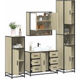 vidaXL 4-dijelni set kupaonskog namještaja boja hrasta sonome drveni | shoptok.hr