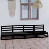  Vrtni kavč štirised črna trdna borovina Cene