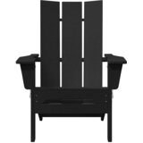  Sklopiva Adirondack stolica Crna 80,5 x 74,5 x 92 cm HDPE | Eponuda.ba