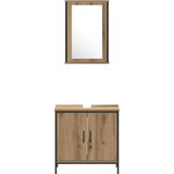  4-dijelni set kupaonskog namještaja u umjetnom hrastu | shoptok.hr