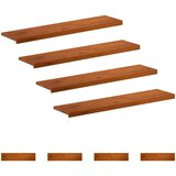  Stepenica 8 kom. 110 x 25 x 2 cm Smeđa Čvrsto Hrastovo Drvo | shoptok.hr