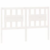  Uzglavlje za krevet bijelo 145,5x4x100 cm od masivne borovine | shoptok.hr