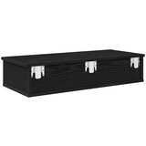 vidaXL Zidna polica s ladicama crna 80x34x17 cm izrađeno drvo | shoptok.hr