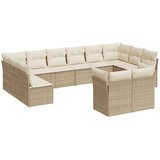  12-dijelni set vrtnih sofa od poliratana s jastucima bež | shoptok.hr