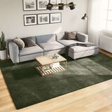 vidaXL Preproga s kratkimi vlakni mehka pralna gozdno zelena 240x340cm | Shoptok.si