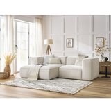 Bobochic Paris Bela kotna sedežna garnitura iz tkanine bouclé (levi kot) Zephyr – | Shoptok.si