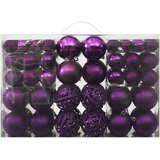  Set od 100 božićnih kuglica ljubičasti | shoptok.hr