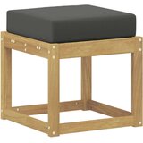  Vanjska stolica klupa s jastukom Bijela 43 x 43 x 45 cm - bijela i antracit 40 cm Otvoreno područje nogu | shoptok.hr