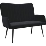 SOFA za dvije osobe Crna 115 x 61 x 87 cm Baršun | shoptok.hr