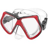 MASKA za ronjenje Helios – Kaljeno staklo, PVC, za odrasle - Crvena | shoptok.hr