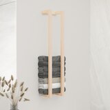 vidaXL Stojalo za brisače 23x18x110 cm trdna borovina Cene