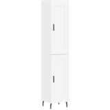 Maison Chic Visoka omara - Komoda - Predalnik bela 34,5x34x180 cm inženirski les, (21718921) | Shoptok.si