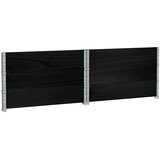  Okviri za palete 3 kom crni 100x100 cm od masivne borovine | shoptok.hr