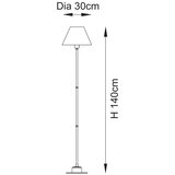  endon 114786 - burley punjiva podna led lampa, prigušiva, LED/1,5W/5V, mesing/ružičasta | Eponuda.com