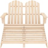  Vrtni dvosjed Adirondack od jelovine s otomanom | shoptok.hr
