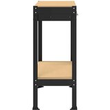 Radne klupe s ladicama Crna 81 x 41 x 145 cm Konstruirano drvo Slike