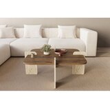 Hanah home sto za kafu poalla walnut travertine Cene