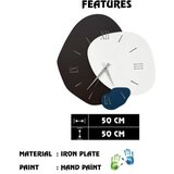 WALLXPERT dekorativni metalni zidni sat meymene 2 multicolor | ePonuda.com