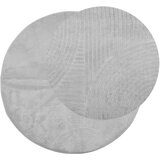  Tepih IZA kratkih vlakana skandinavski izgled sivi Ø 80 cm | shoptok.hr