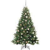 vidaXL Umestno božično drevo med 300 LED Zelena 180 cm PE in PVC | Shoptok.si