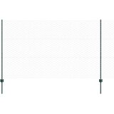 vidaXL Ograjne palice 11 kos U-kanal zelene 140 cm jeklo, šesterokotna ograja zelena 1,4x50 m jeklo | Shoptok.si