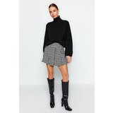 Trendyol Black Crowbar Pattern Woven Short Skirt | shoptok.hr