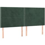 Maison Chic Posteljno vzglavje - Vzglavna omarica 4 kosa temno zelen 100x5x78/88 cm žamet, (22077603) | Shoptok.si