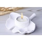 Aberto Design svećnjak CY0344, 13x14 cm, bela | ePonuda.com